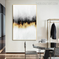 Firmament Abstract Contemporary Vintage Painting Picture Canvas Print for Room Wall Illumination