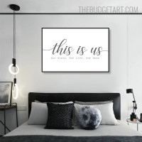 Our Story Quote Modern Artwork Pic Canvas Print for Room Wall Assortment