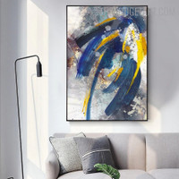 Smudges Abstract Modern Painting Image Canvas Print for Room Wall Outfit
