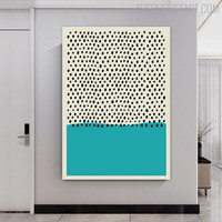 Dot Orbs Abstract Geometric Modern Painting Picture Canvas Print for Room Wall Tracery