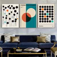 Smear Sphere Streak Abstract Geometric Modern Painting Picture Canvas Print for Room Wall Decoration
