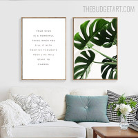 Your Mind Powerful Abstract Typography Modern Painting Picture Canvas Print for Room Wall Drape
