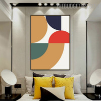 Meandering Abstract Minimalist Modern Painting Photograph Canvas Print for Room Wall Molding
