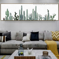 Cactus Botanical Nordic Painting Image Canvas Print for Room Wall Garniture