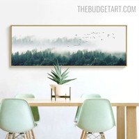 Flocks Bird Naturescape Nordic Painting Photo Canvas Print for Room Wall Getup