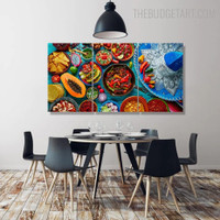 Mix Food Abstract Kitchen Modern Painting Picture Canvas Print for Room Wall Finery
