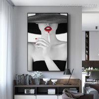 Female Person Fashion Modern Painting Picture Canvas Print for Room Wall Decoration