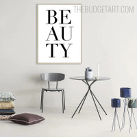Beauty Typography Quotes Modern Painting Picture Canvas Print for Room Wall Outfit