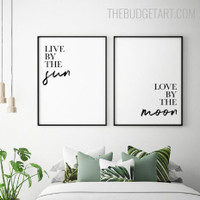 Live Typography Quotes Modern Painting Picture Canvas Print for Room Wall Flourish
