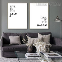 Live Typography Quotes Modern Painting Picture Canvas Print for Room Wall Décor