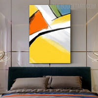 Splotching Abstract Modern Painting Picture Canvas Print for Room Wall Embellishment