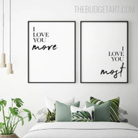 Most Typography Quotes Modern Painting Image Canvas Print for Room Wall Décor