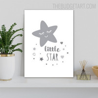 Star Children's Art Modern Painting Image Canvas Print for Room Wall Adornment