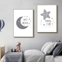 Sweet Kids Typography Quotes Modern Painting Image Canvas Print for Room Wall Tracery