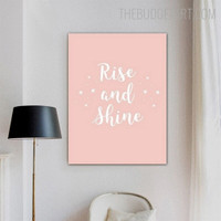 Rise Typography Quotes Modern Painting Image Canvas Print for Room Wall Adornment