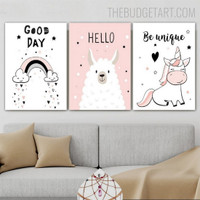 Day Typography Quotes Modern Painting Picture Canvas Print for Room Wall Outfit