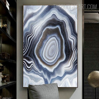 Agate Stone Abstract Marble Modern Painting Picture Canvas Print for Room Wall Finery