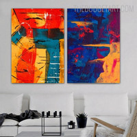 Tarnish Inks Abstract Modern Painting Picture Canvas Print for Room Wall Disposition