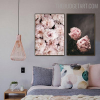 Flowers Floral Modern Painting Photo Canvas Print for Room Wall Ornament
