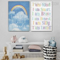 Smart Inspirational Quotes Contemporary Painting Picture Canvas Print for Room Wall Disposition