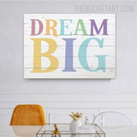 Big Inspirational Quotes Contemporary Painting Picture Canvas Print for Room Wall Garnish