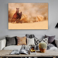 Ground Running Horse Animal Modern Painting Picture Canvas Print for Room Wall Assortment