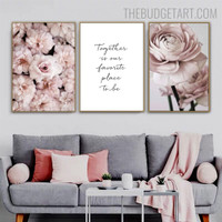 Favorite Floral Modern Painting Image Canvas Print for Room Wall Ornament