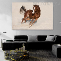 Powerful Horse Animal Contemporary Painting Picture Canvas Print for Room Wall Adornment