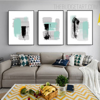 Blur Stigma Nordic Watercolor Contemporary Painting Picture Canvas Print for Room Wall Adornment