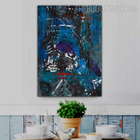 Mixer Flaw Abstract Contemporary Painting Picture Canvas Print for Room Wall Molding