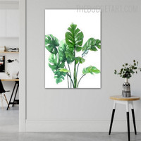 Olive Leaves Nordic Floral Contemporary Painting Picture Canvas Print for Room Wall Garniture