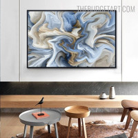 Marble Texture Abstract Modern Artwork Image Canvas Print for Room Wall Ornament