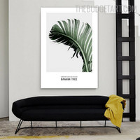 Banana Tree Typography Quotes Contemporary Painting Picture Canvas Print for Room Wall Disposition