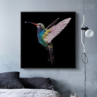 Kingfisher Bird Contemporary Painting Picture Canvas Print for Room Wall Onlay