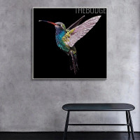 Kingfisher Bird Contemporary Painting Picture Canvas Print for Room Wall Ornament