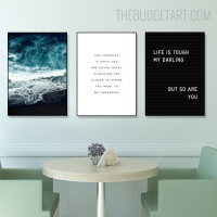 Darling Typography Quotes Contemporary Painting Picture Canvas Print for Room Wall Getup