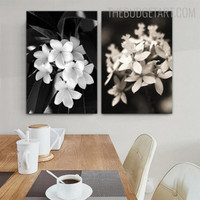 Blossoms Cluster Nordic Floral Contemporary Painting Picture Canvas Print for Room Wall Décor