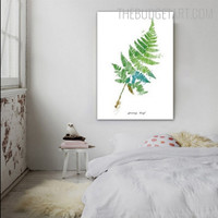 Fern Leaves Nordic Floral Contemporary Painting Picture Canvas Print for Room Wall Décor