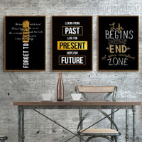 Live For Present Abstract Poster Modern Painting Picture Canvas Print for Room Wall Garniture