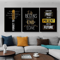 Live For Present Abstract Poster Modern Painting Picture Canvas Print for Room Wall Getup