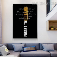 Forget Abstract Poster Modern Painting Picture Canvas Print for Room Wall Garnish