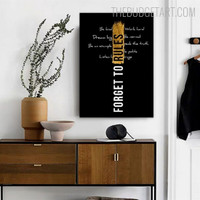 Forget Abstract Poster Modern Painting Picture Canvas Print for Room Wall Trimming