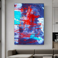 Mixture Stigma Abstract Contemporary Painting Picture Canvas Print for Room Wall Trimming