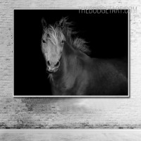 Cool Horse Animal Modern Painting Picture Canvas Print for Room Wall Getup