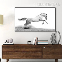 Jumping Horse Animal Modern Painting Picture Canvas Print for Room Wall Decoration