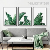 Leaflets Botanical Modern Artwork Picture Canvas Print for Room Wall Decor