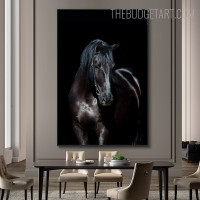 Darkness Horse Animal Modern Painting Picture Canvas Print for Room Wall Finery
