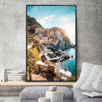 Hill Seascape Landscape Modern Painting Picture Canvas Print for Room Wall Assortment