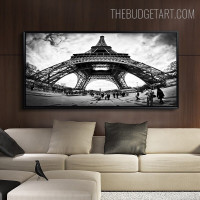 Eiffel Tower XI Landscape Modern Painting Picture Canvas Print for Room Wall Décor