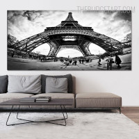 Eiffel Tower XI Landscape Modern Painting Picture Canvas Print for Room Wall Garnish